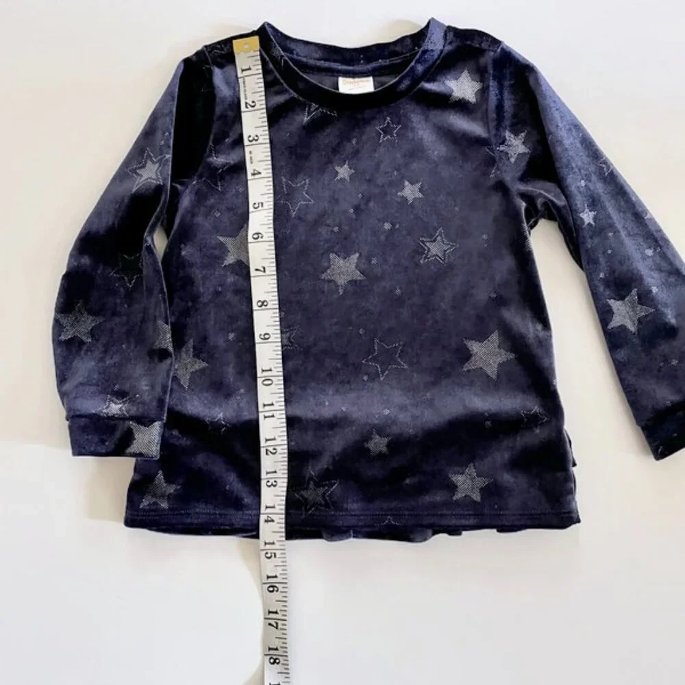 Gymboree Midnight Blue Toddlers Dress With Shinny Stars